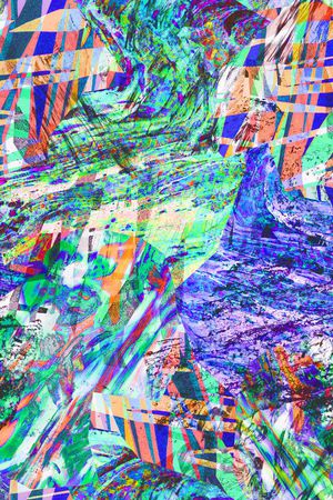 抽象印花华亿平台图片