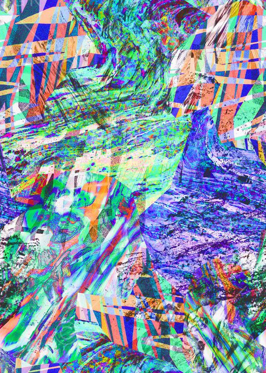 抽象印花华亿平台图片