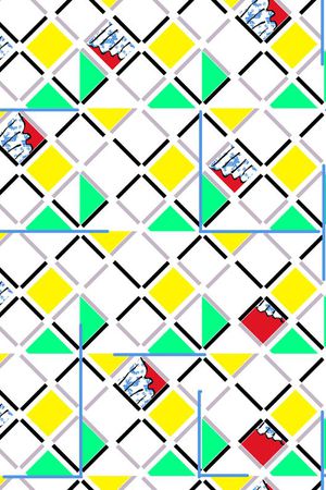 格子印花华亿平台图片