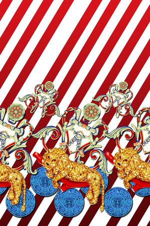 条纹印花华亿平台图片