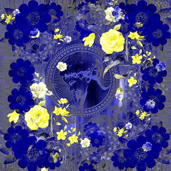 308537-清新优美方巾