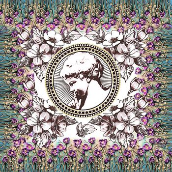 308540-复古抽象方巾