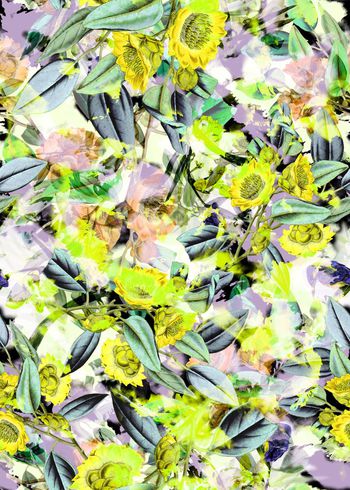 308589-多彩花卉花朵组合