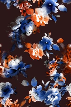 花卉印花华亿平台图片