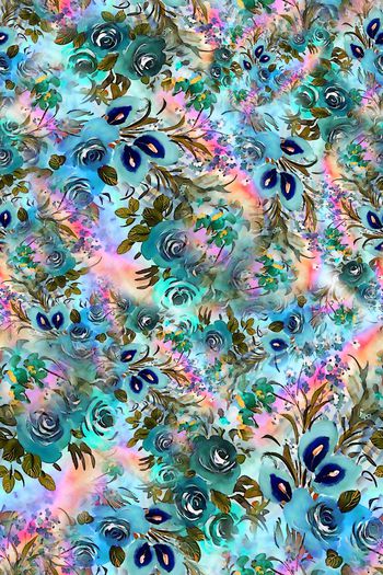 308716-水彩效果花卉花朵组合