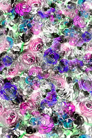 花卉印花华亿平台图片