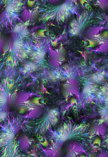 308802-WT320富贵绚丽花卉印花