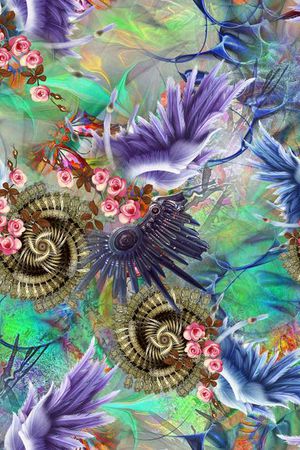 动物纹印花华亿平台图片