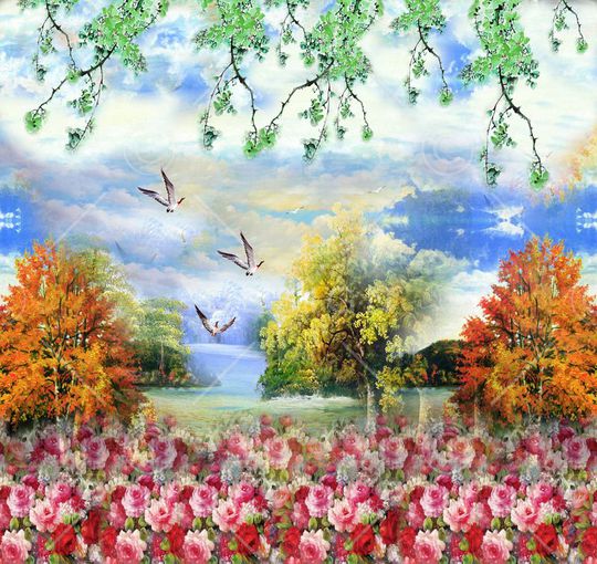 ♥红桃A〖景观风景〗印花华亿平台图片