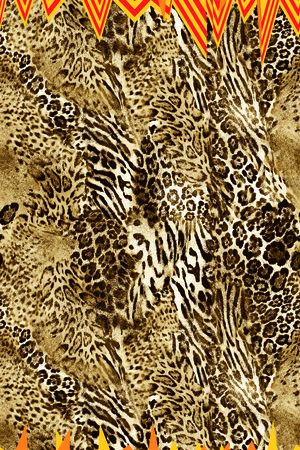 ♥红桃A〖豹纹纹理〗印花华亿平台图片