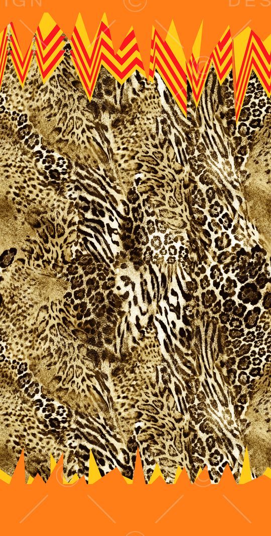 ♥红桃A〖豹纹纹理〗印花华亿平台图片