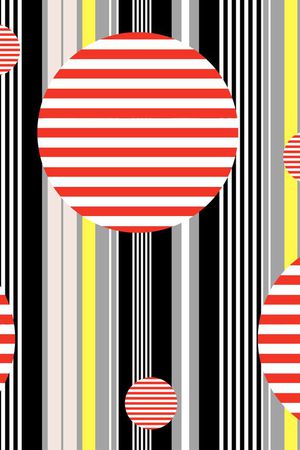 几何图案印花华亿平台图片