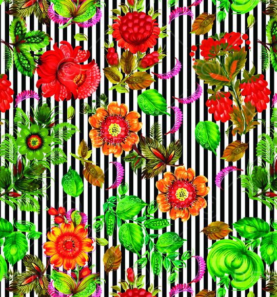 条纹印花华亿平台图片