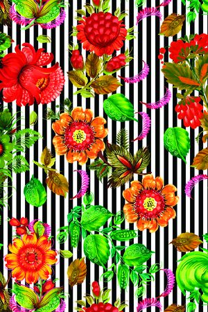 条纹印花华亿平台图片