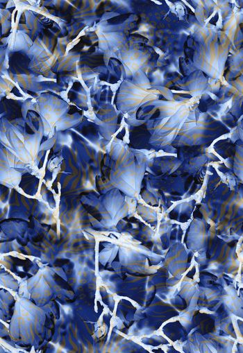 309895-兰花花卉动物纹斑马纹豹纹组合叠层复