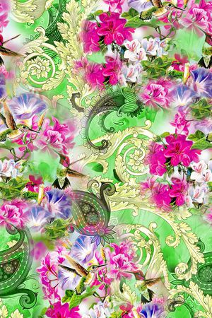 佩斯利印花华亿平台图片