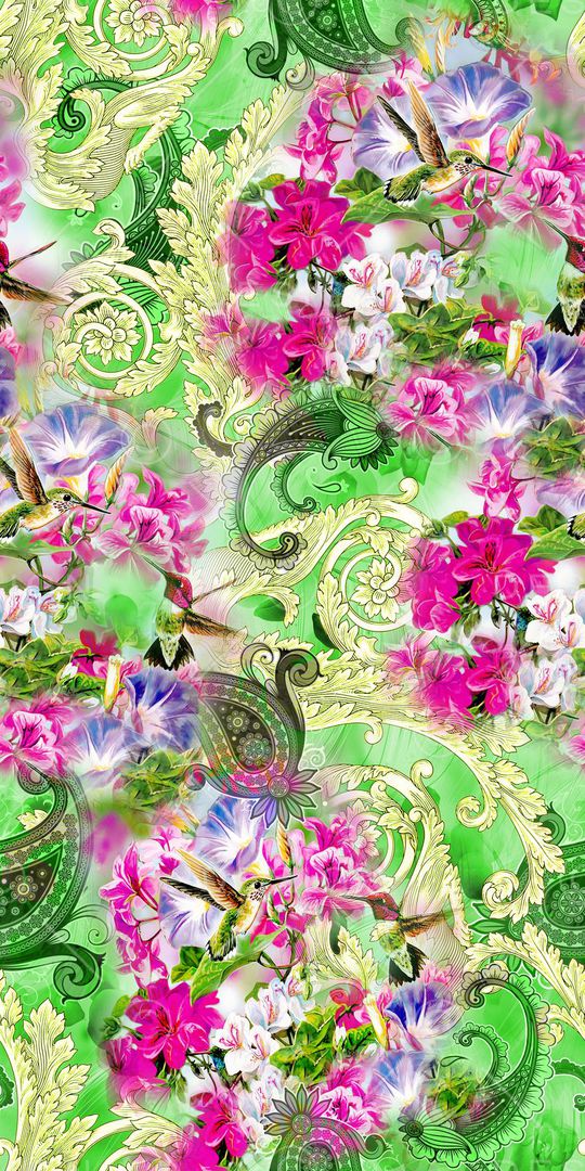 佩斯利印花华亿平台图片