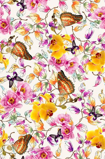310399-小清新蝴蝶花卉