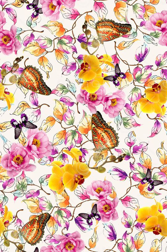 潘神花卉类印花华亿平台图片