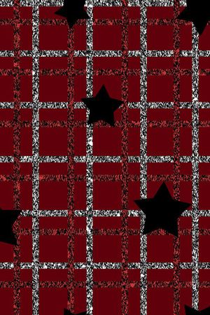 传统★几何格纹印花华亿平台图片