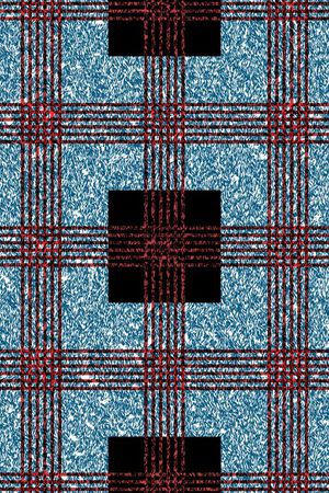 传统★几何格纹印花华亿平台图片