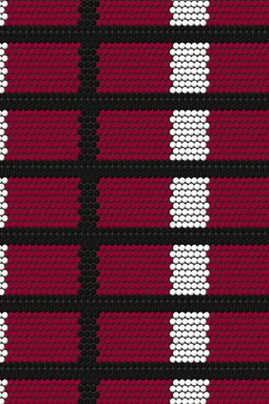 传统★几何格纹印花华亿平台图片