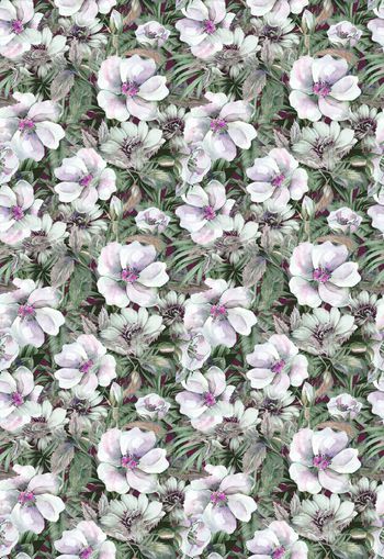 310612-水彩花卉乱花夏日草丛夏日清新清雅印