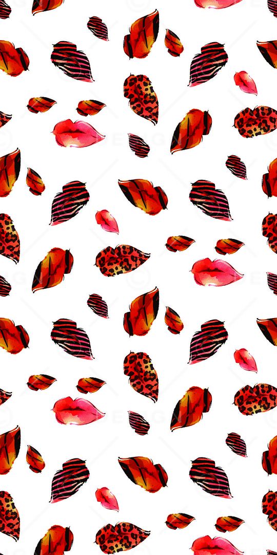 嘴唇印花华亿平台图片