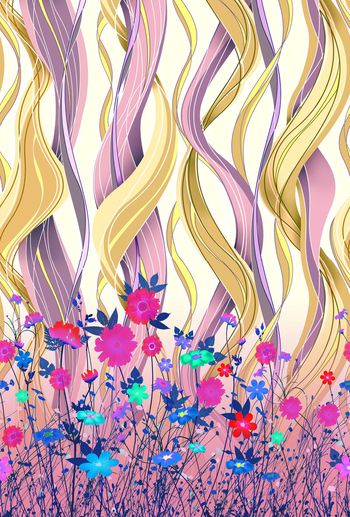 310756-波浪条纹定位花