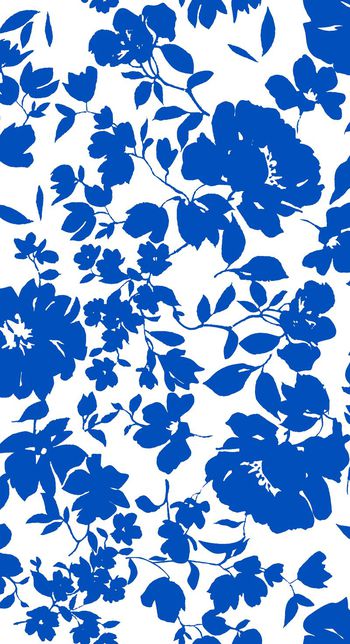 310840-单色剪影花卉