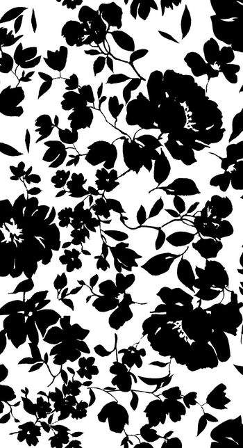 310841-单色剪影花卉