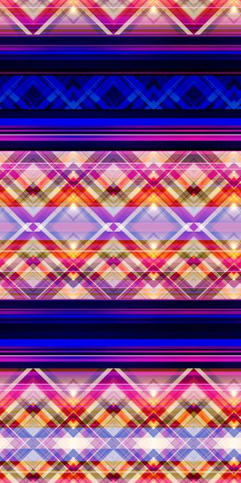 311125-渐变几何条纹三角图形男装衬衫华亿平台