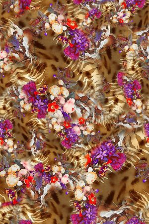 数码★动物类印花华亿平台图片