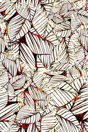 数码★花卉图案印花华亿平台图片