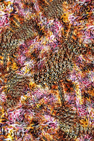 数码★抽象图案印花华亿平台图片