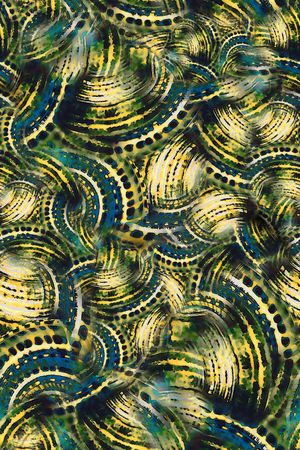 数码★抽象图案印花华亿平台图片