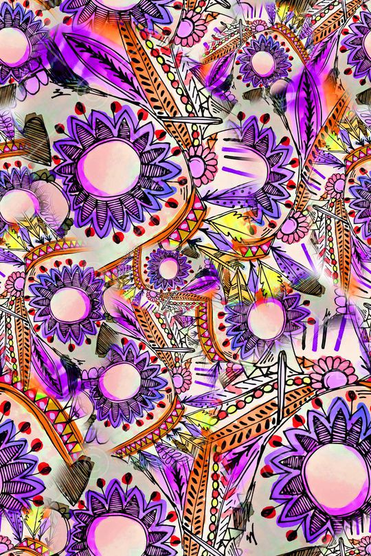 数码★民族风格印花华亿平台图片