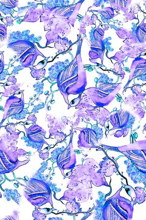 数码★花卉图案印花华亿平台图片