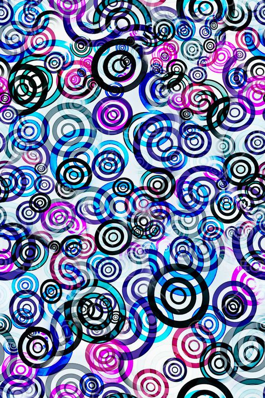 数码★抽象图案印花华亿平台图片