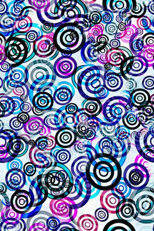 数码★抽象图案印花华亿平台图片