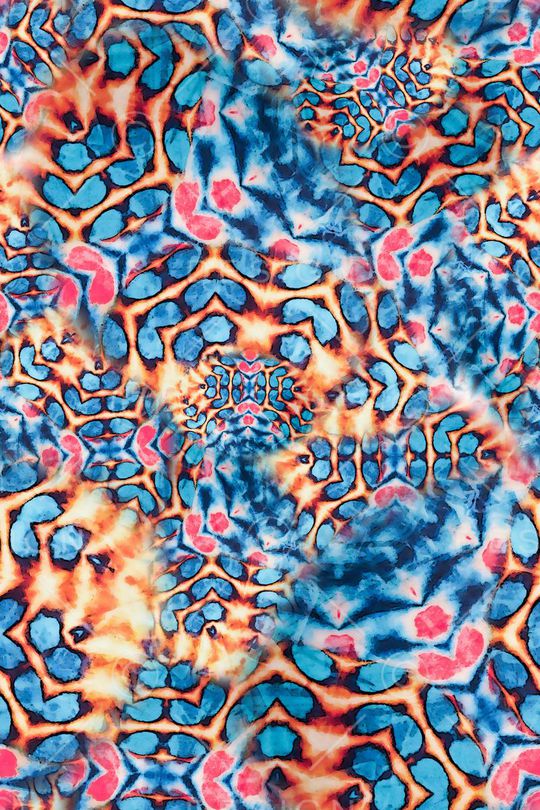 数码★抽象图案印花华亿平台图片