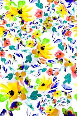 数码★花卉图案印花华亿平台图片