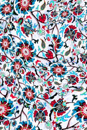 数码★花卉图案印花华亿平台图片