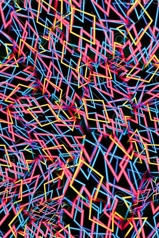 数码★几何格纹印花华亿平台图片