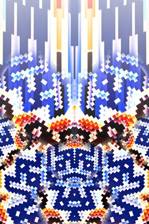 数码★几何格纹印花华亿平台图片