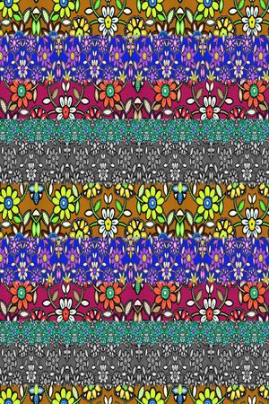 数码★花卉图案印花华亿平台图片