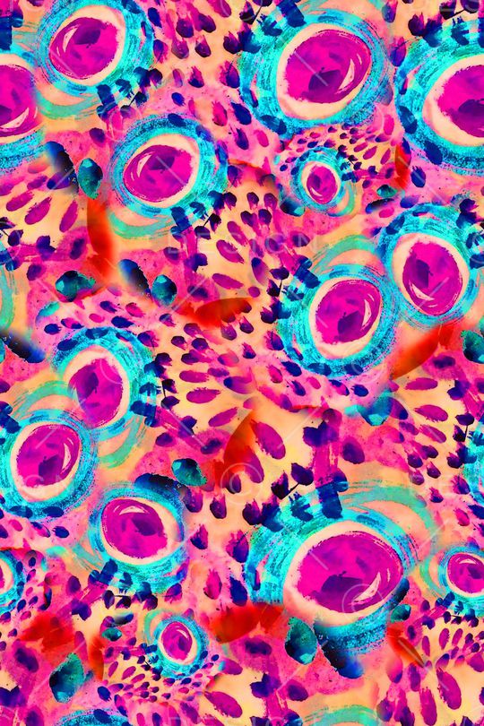 数码★抽象图案印花华亿平台图片