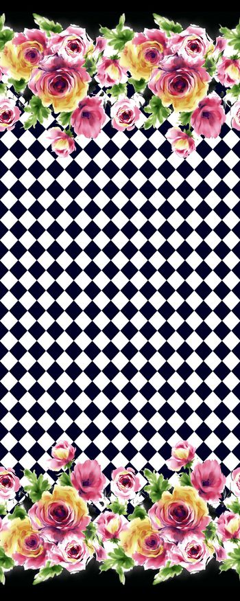 311531-手绘风格唯美牡丹花长巾