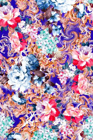 油画风格印花华亿平台图片