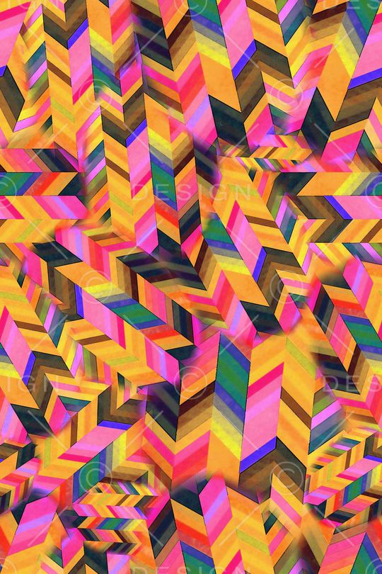 数码★抽象图案印花华亿平台图片